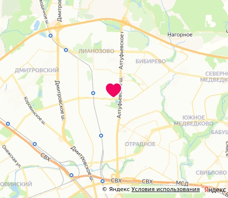 На карте