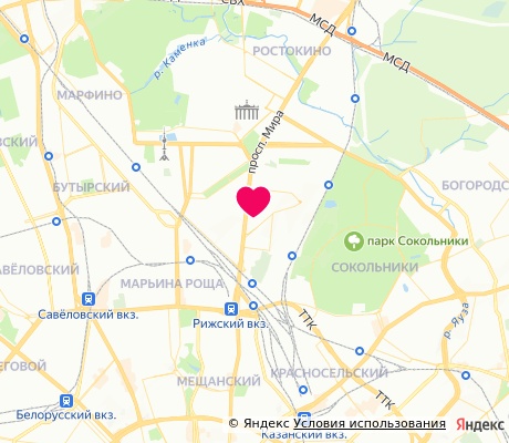 На карте