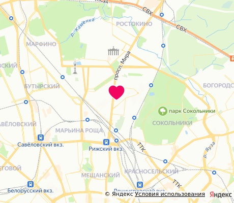 На карте