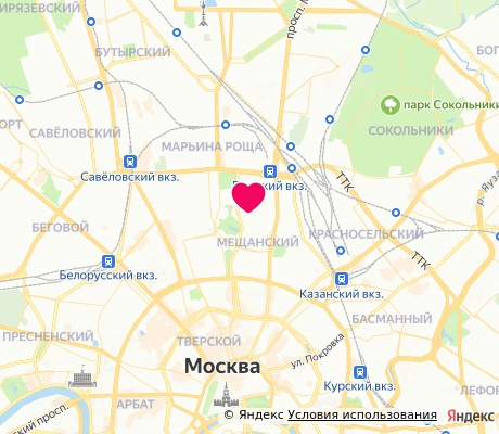 На карте
