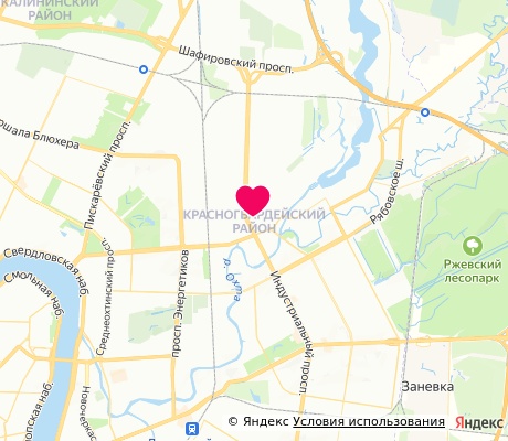 На карте