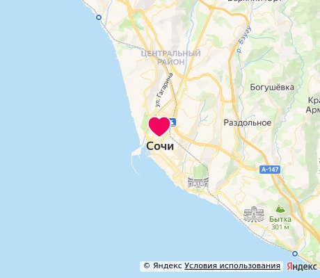 На карте