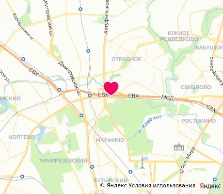 На карте