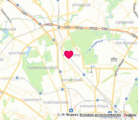 На карте