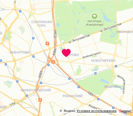На карте