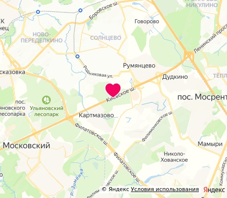На карте