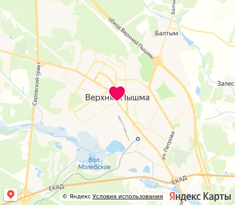 На карте