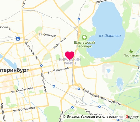На карте