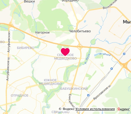 На карте