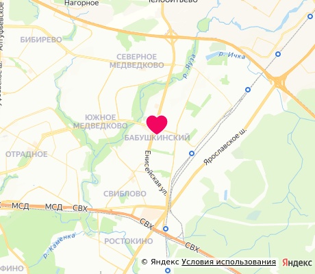 На карте