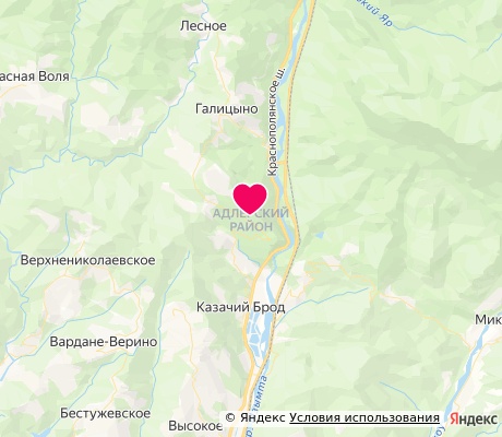 На карте