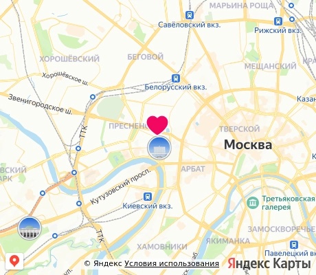 На карте