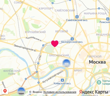 На карте