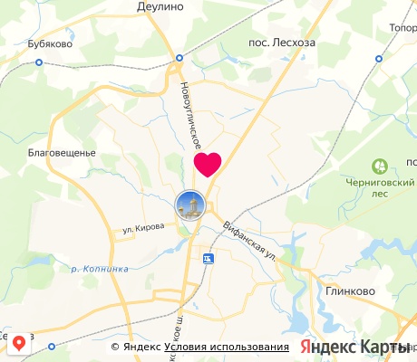 На карте