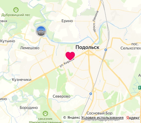 На карте