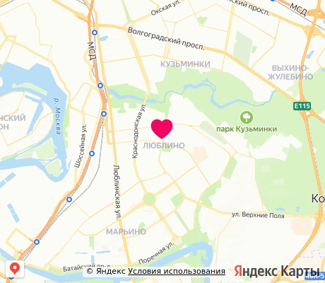На карте