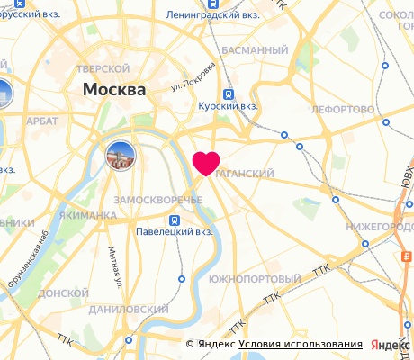 На карте