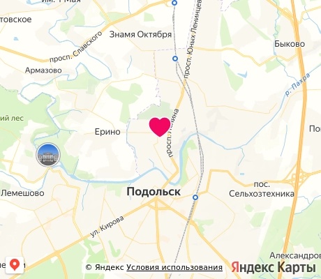 На карте