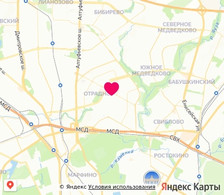 На карте