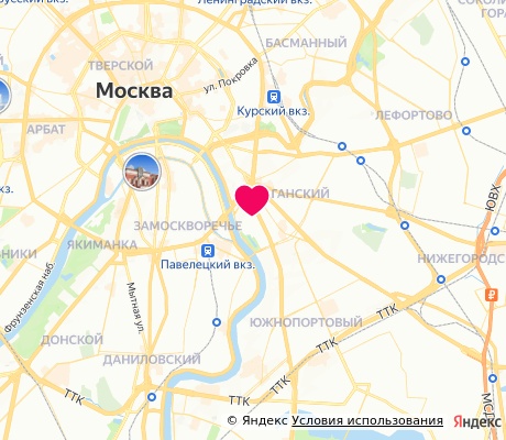 На карте
