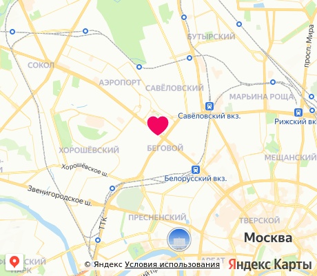 На карте