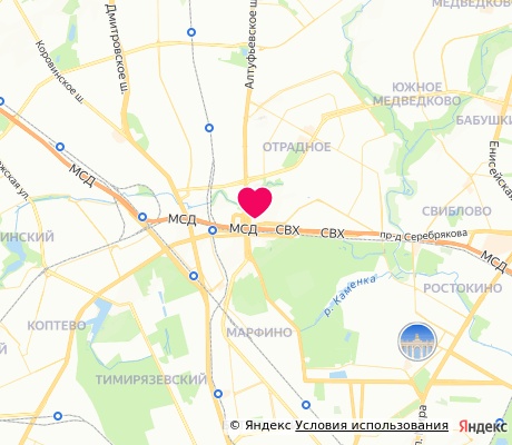 На карте