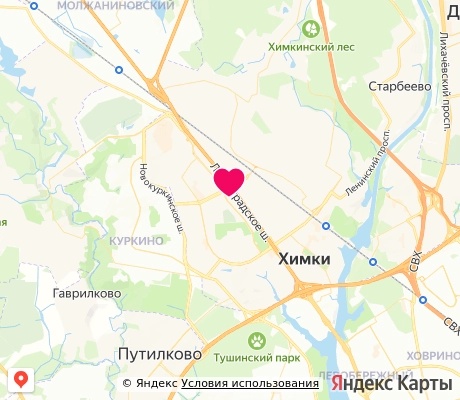 На карте