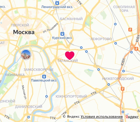 На карте