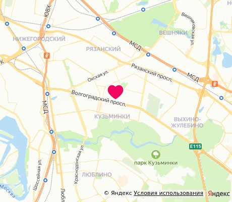 На карте