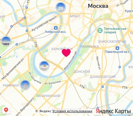 На карте