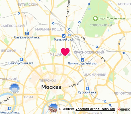 На карте
