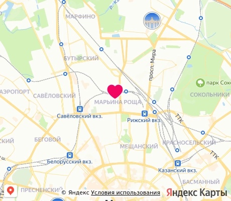 На карте