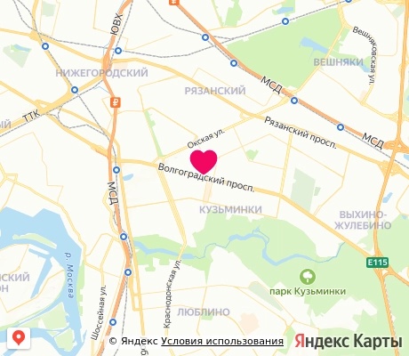 На карте