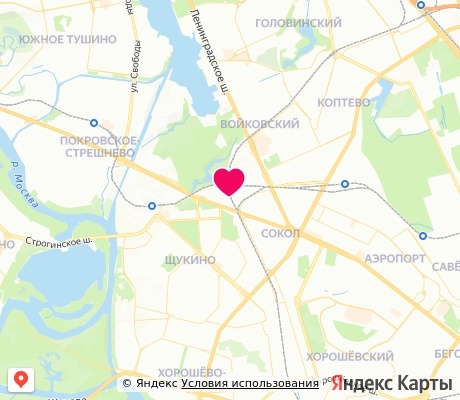 На карте