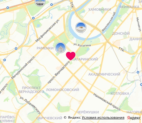 На карте