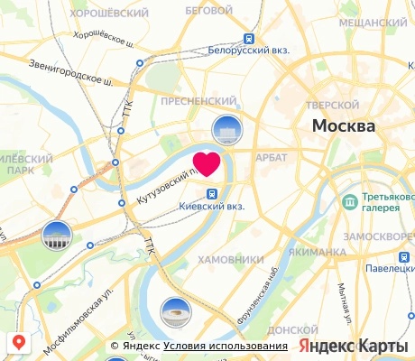 На карте