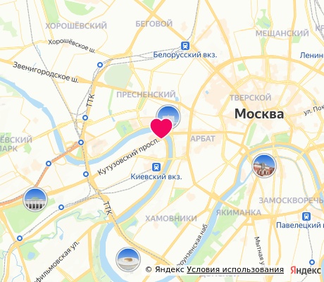 На карте