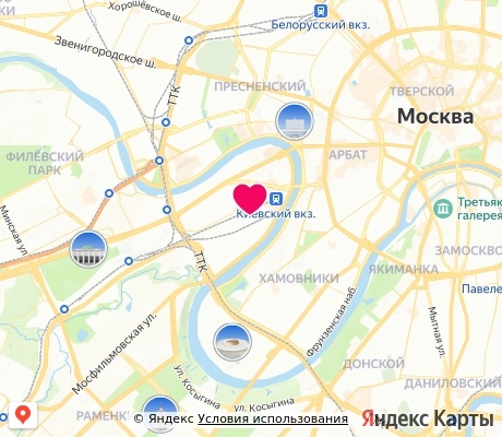 На карте
