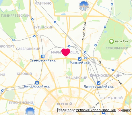 На карте