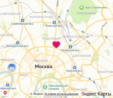 На карте