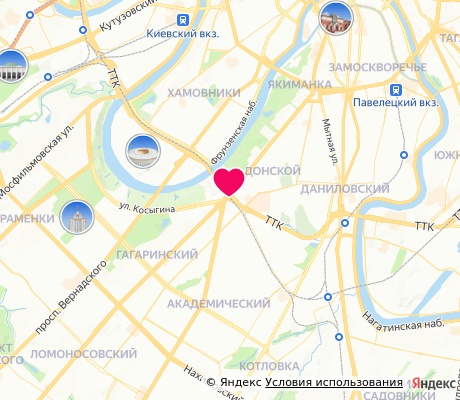 На карте