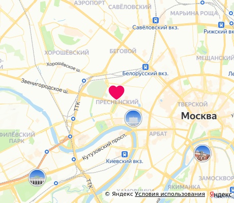 На карте