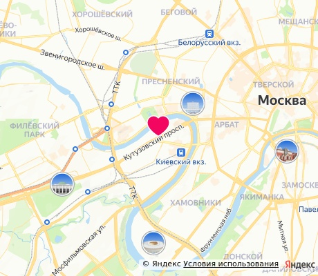 На карте