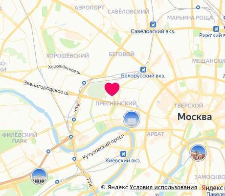 На карте