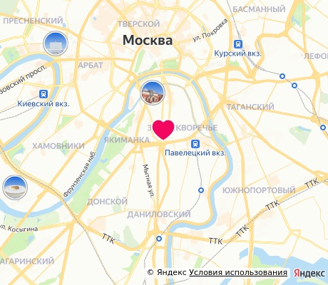 На карте