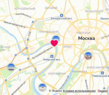 На карте