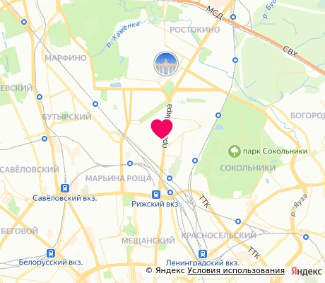 На карте
