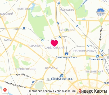 На карте