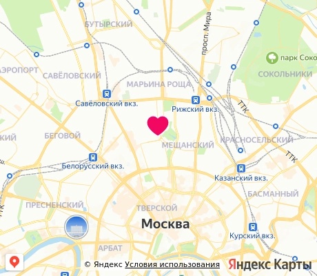 На карте