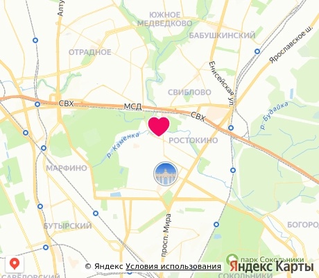 На карте